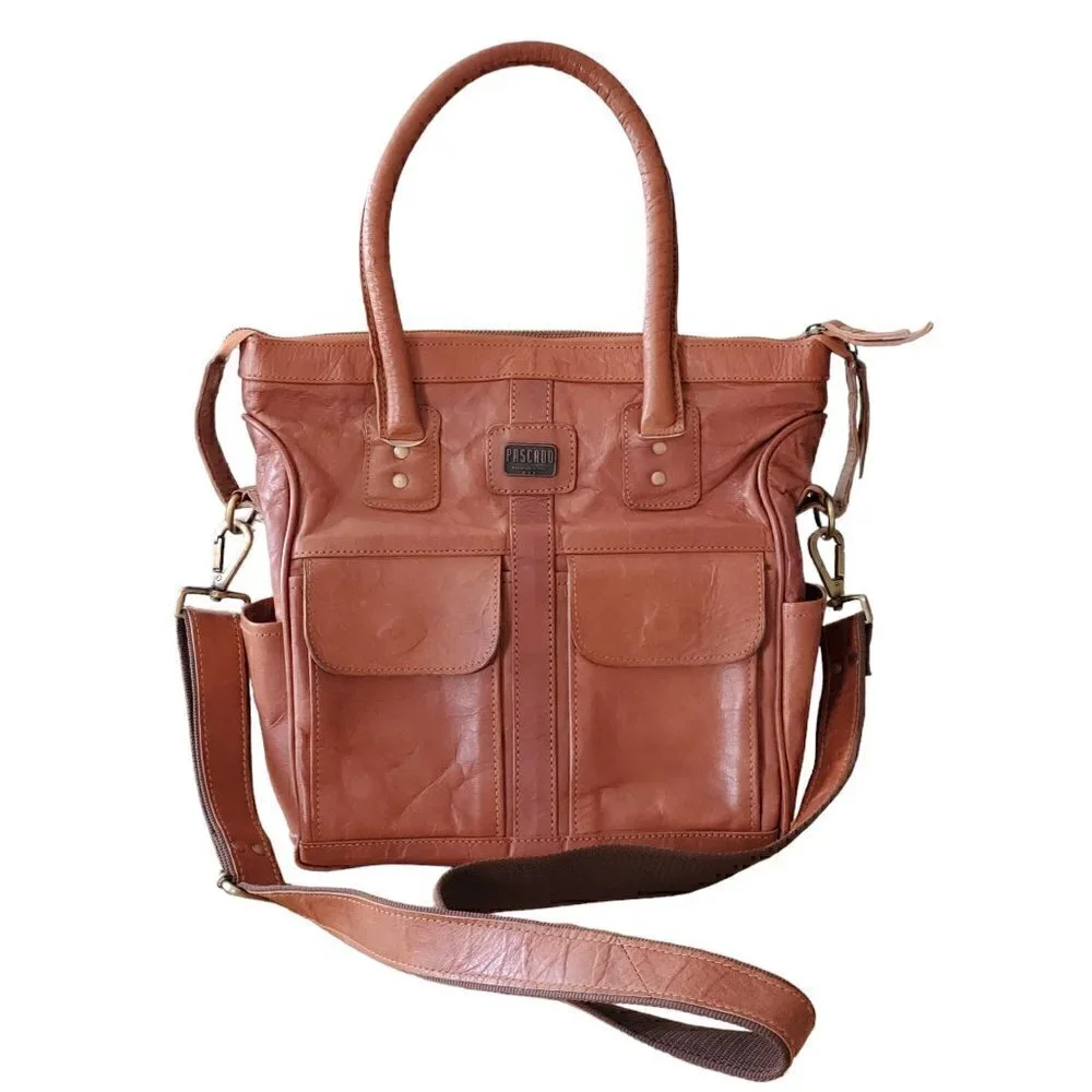Genuine Leather Tote Shoulder Bag